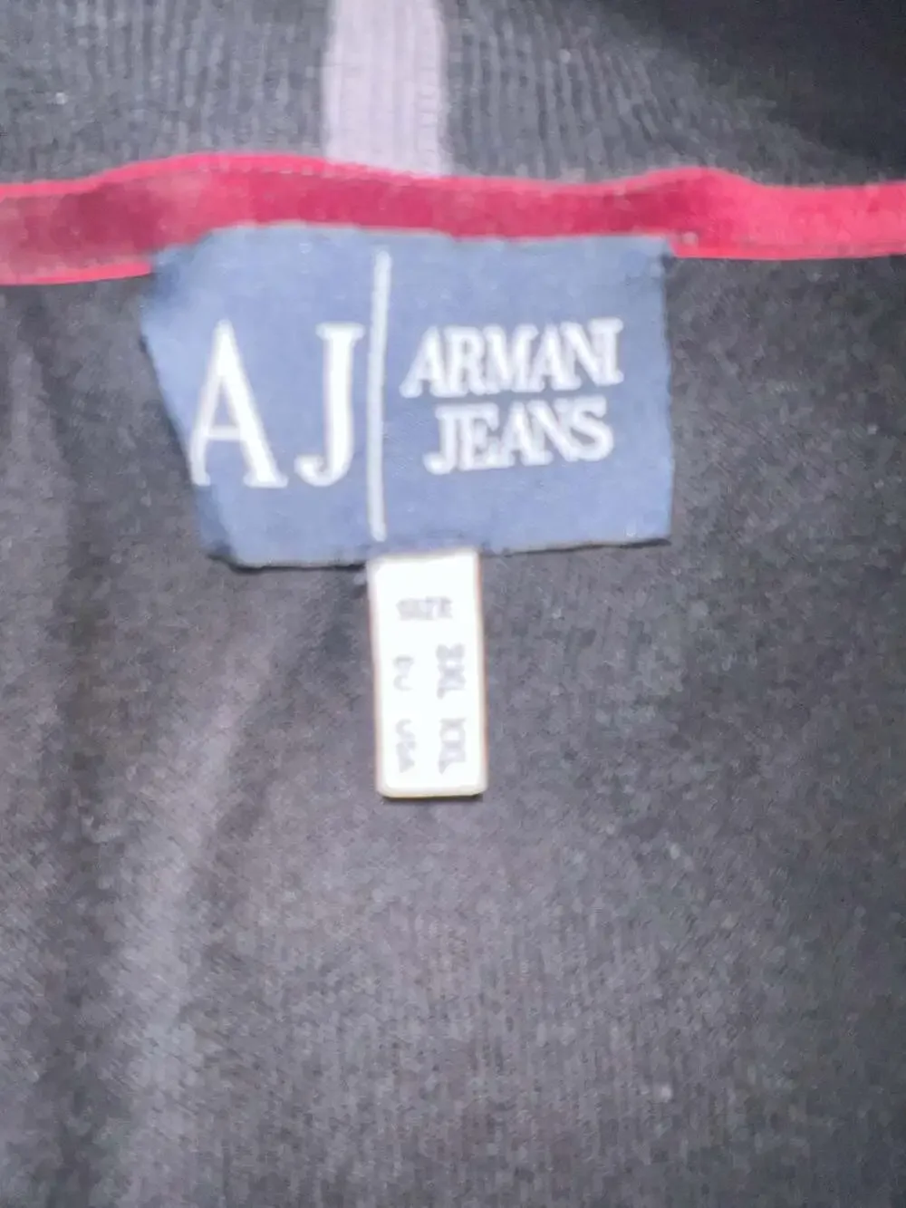 Armani Jeans Men's Full-Zip Knit Mock Neck Jacket